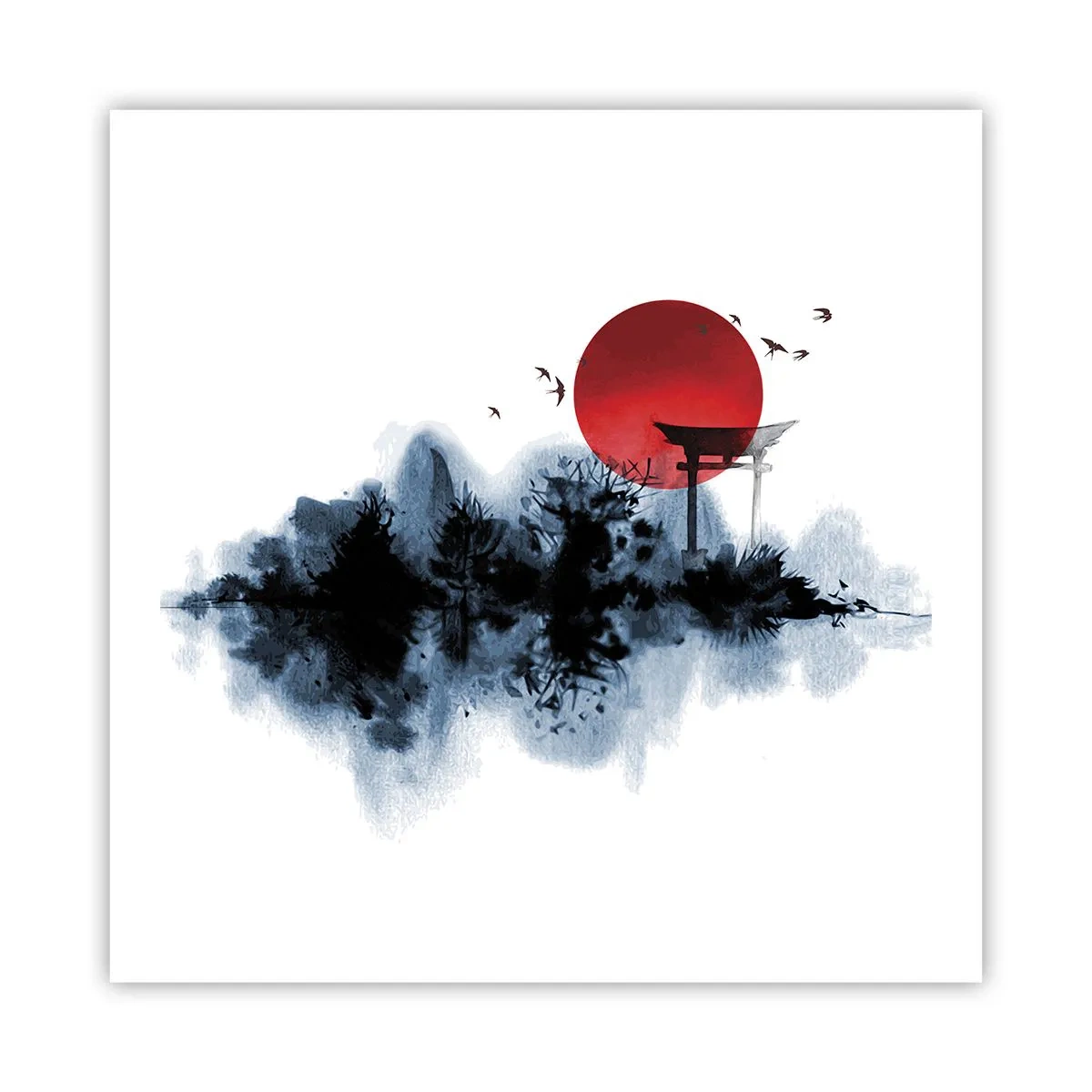 Plagát - Japonský pohľad - 60x60 cm