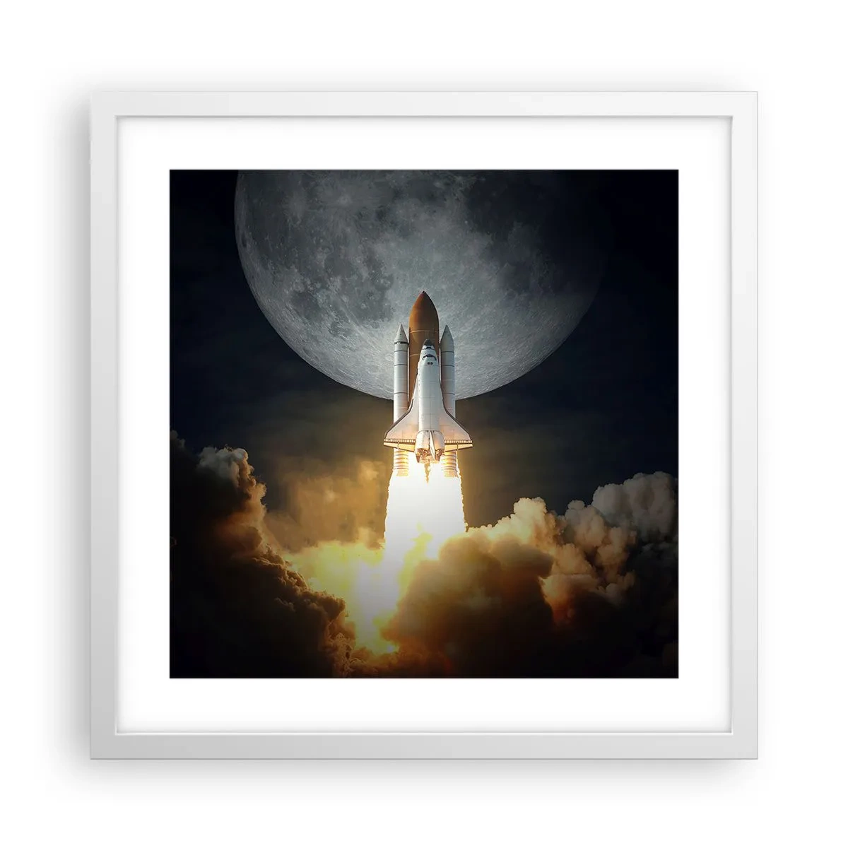 Plagát v bielom ráme - Začiatok nadprirodzeného dobrodružstva - 40x40 cm