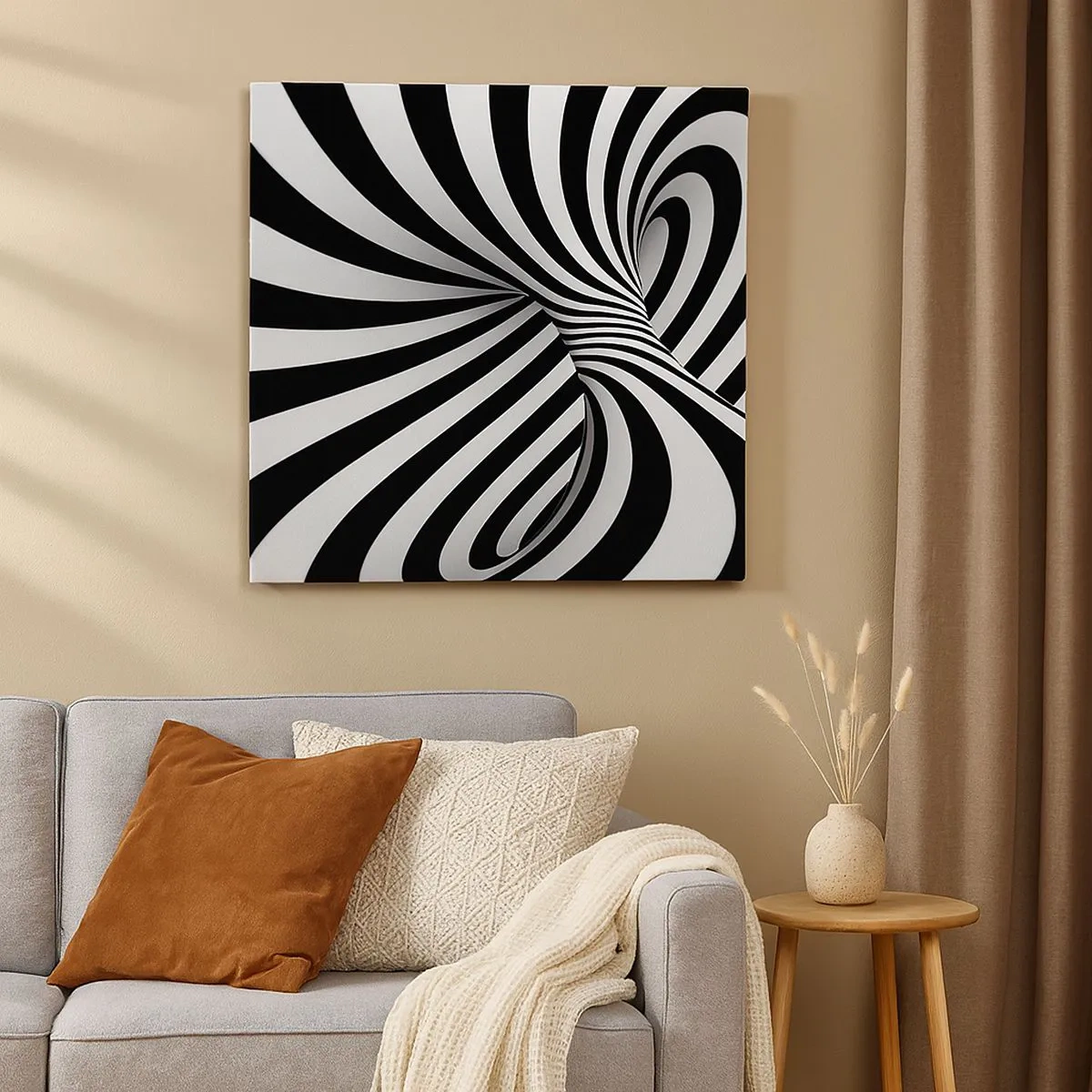 Obraz na plátne - Kompozícia: tancujúci priestor - 30x30 cm