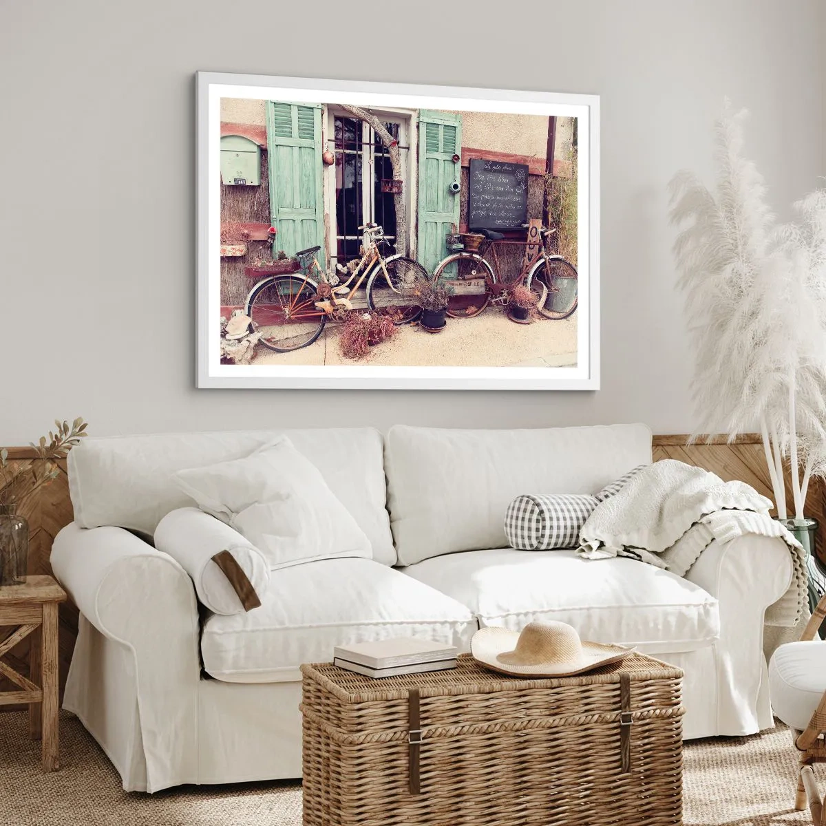 Plagát v bielom ráme - Nech žije provincia - 50x40 cm