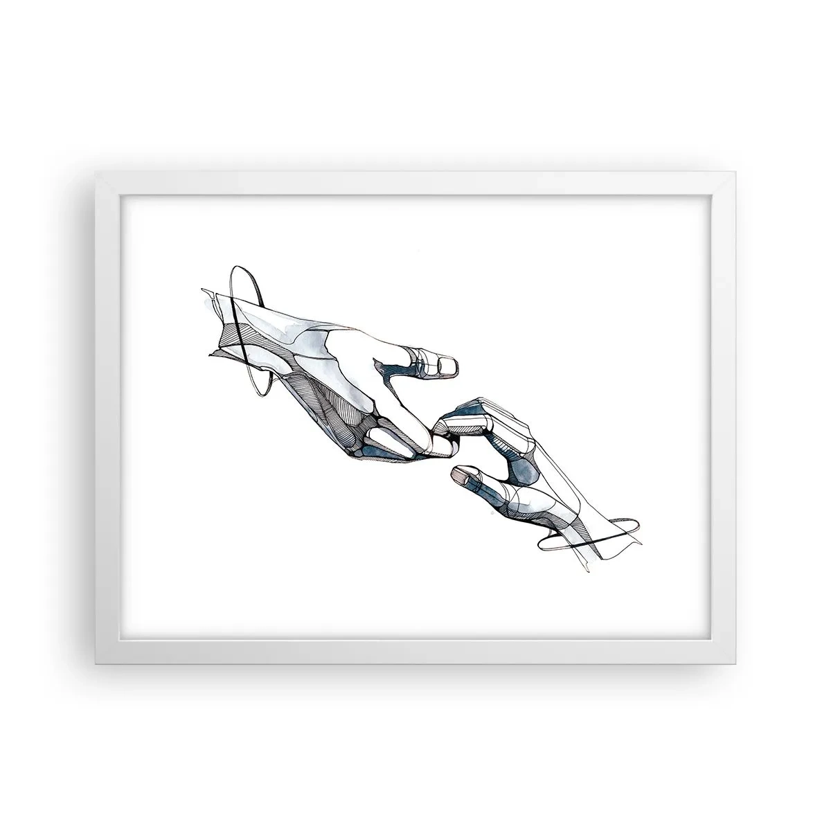 Plagát v bielom ráme - Dobré gesto - 40x30 cm