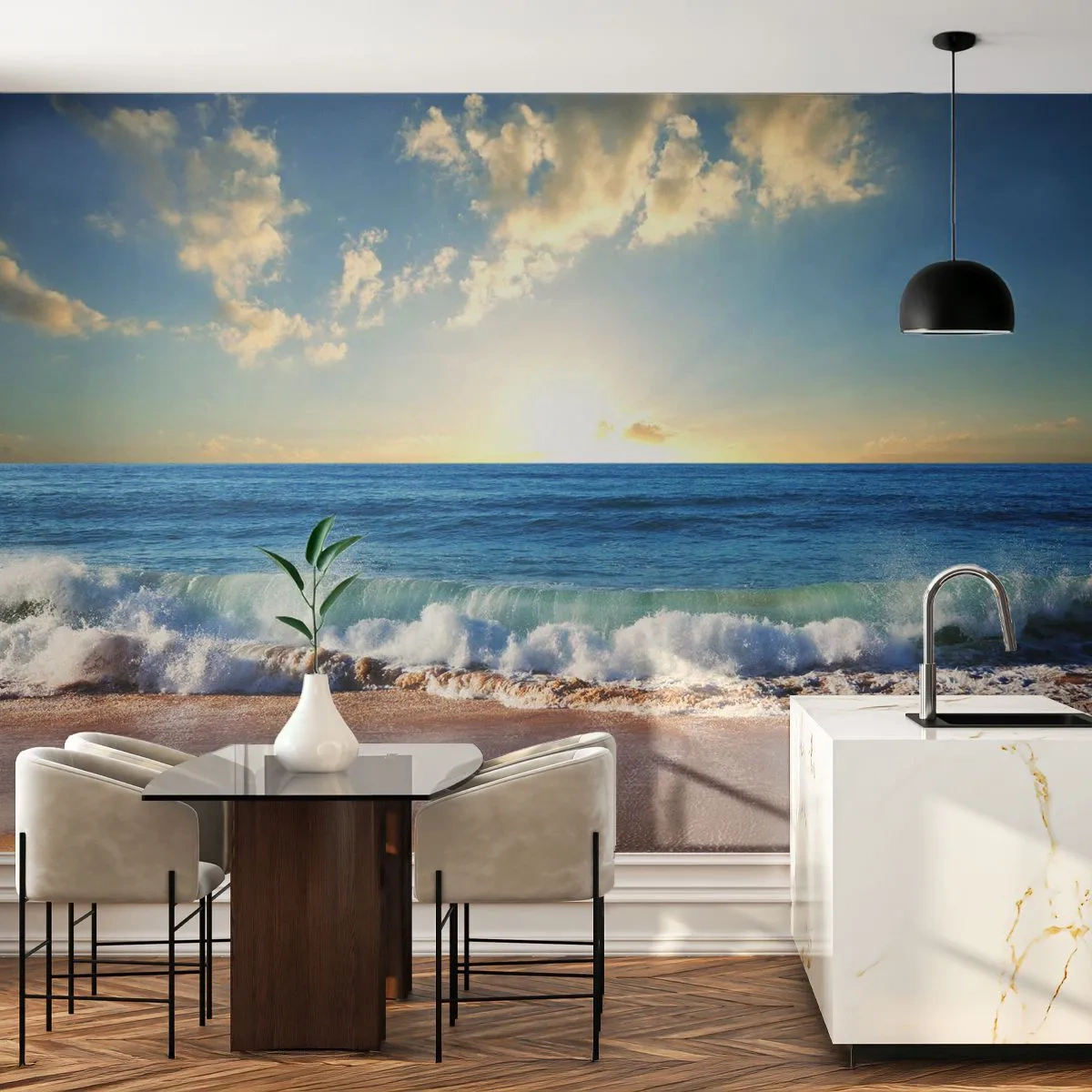 Fototapeta Premium Sand - Pohyb a nehybnosť zároveň - Krajina, More, Pláž - 100x70 cm