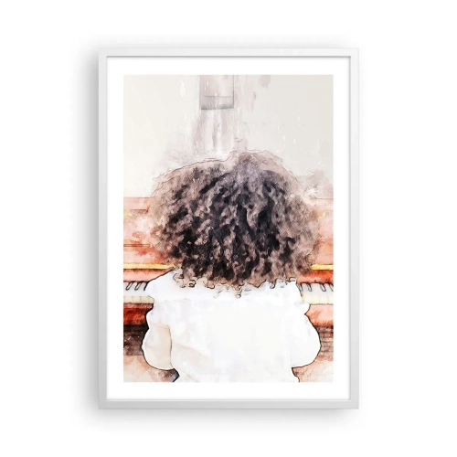 Plagát v bielom ráme - V novom svete - 50x70 cm