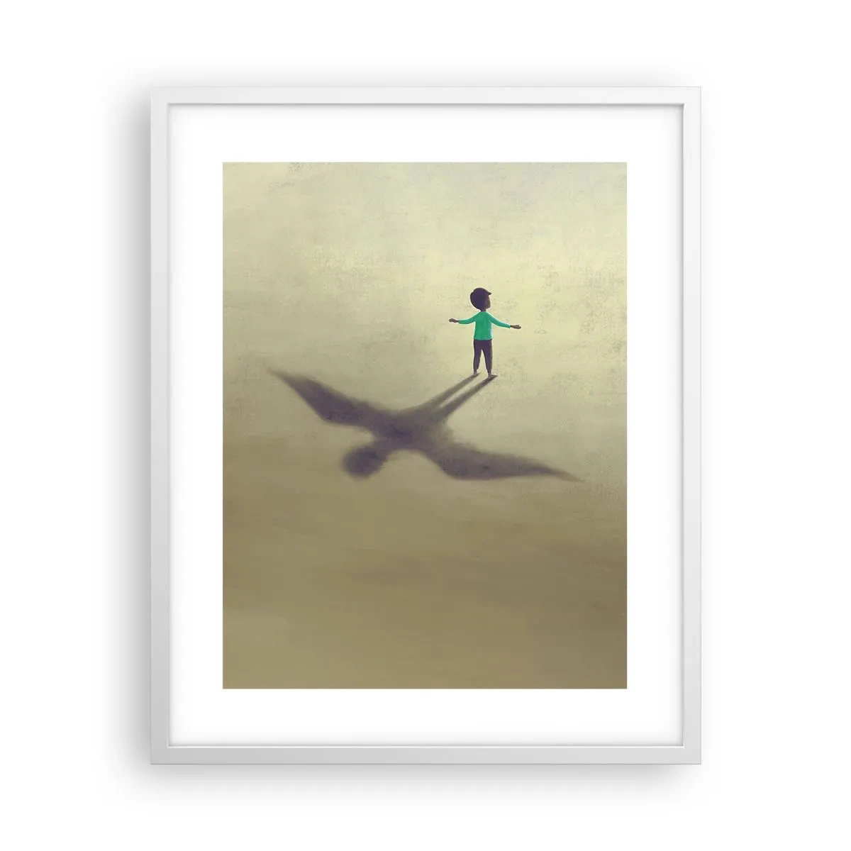 Plagát v bielom ráme - Hrdina budúcnosti - 40x50 cm