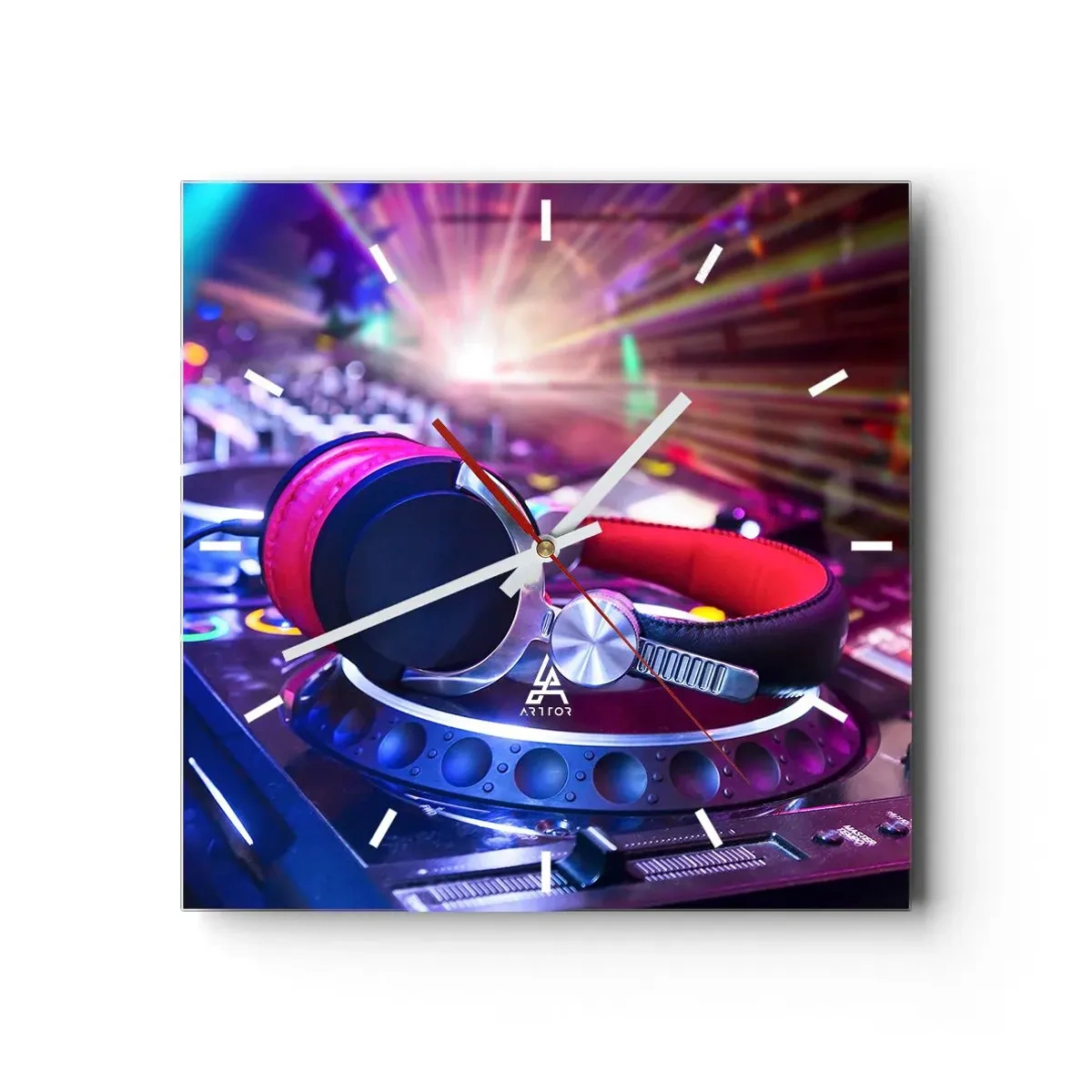 Nástenné hodiny - Bude, bude sa diať - 40x40 cm