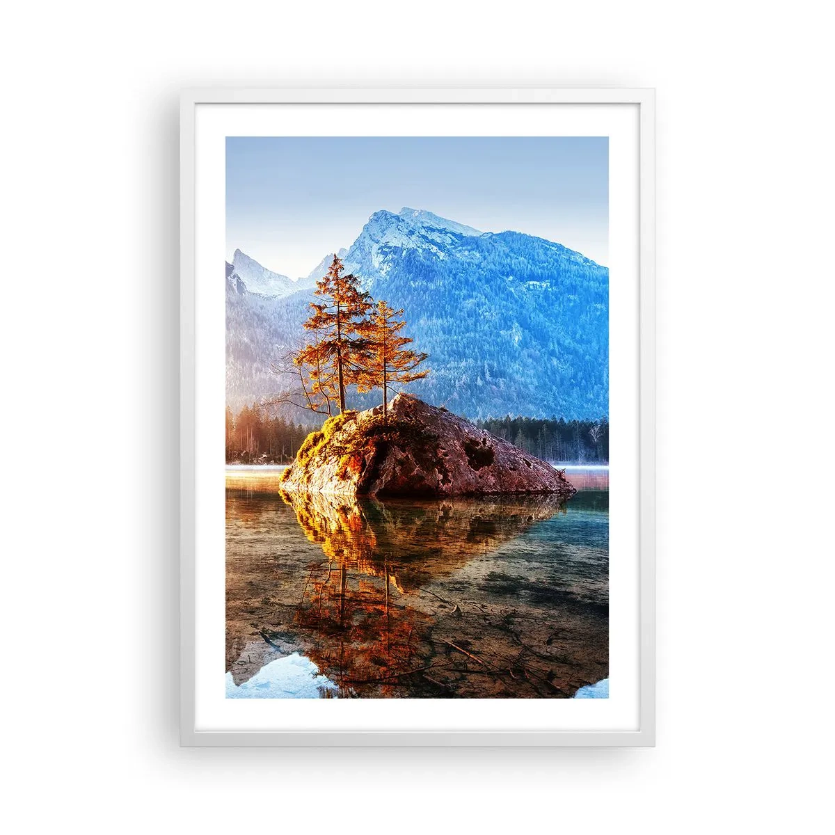 Plagát v bielom ráme - Príroda v novom svetle - 50x70 cm