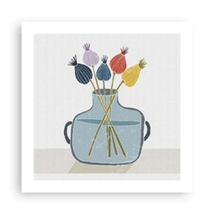 Plagát - Makové kvety - 50x50 cm