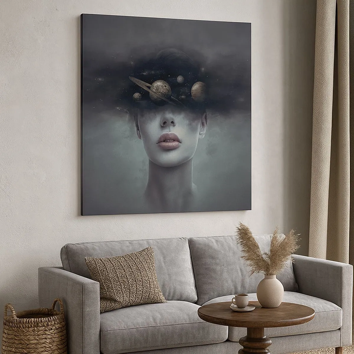 Obraz na plátne - A planéty… - 30x30 cm