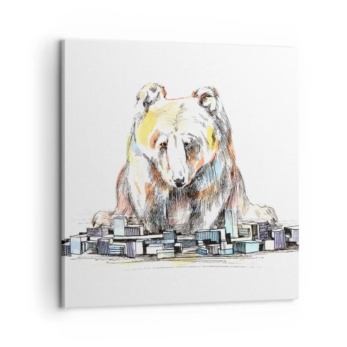 Obraz na plátne - Ako sa dá takto žiť? - 60x60 cm