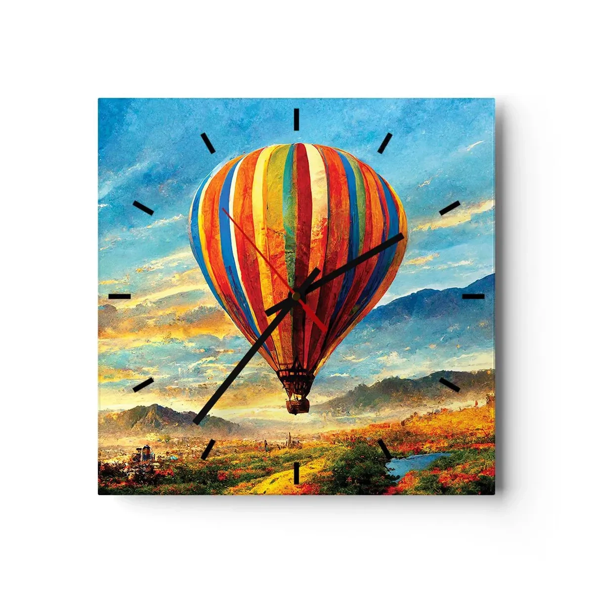 Nástenné hodiny - V tichu je toho vidieť viac - 30x30 cm