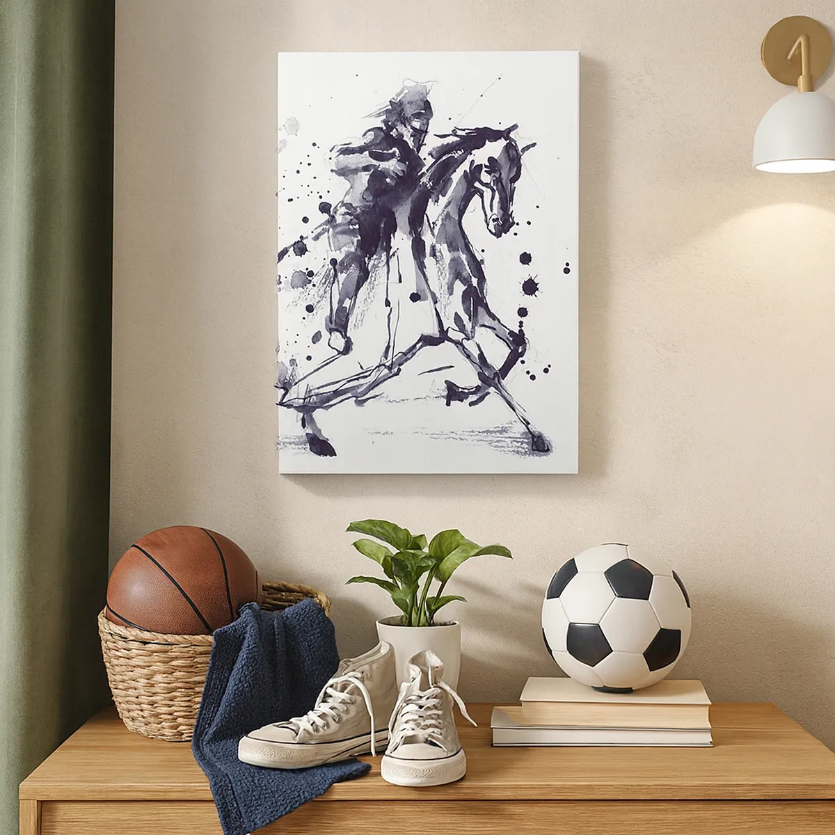 Obraz na plátne - Čierny rytier - 50x70 cm