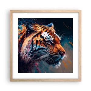 Plagát v ráme zo svetlého duba - Divoká krása - 40x40 cm