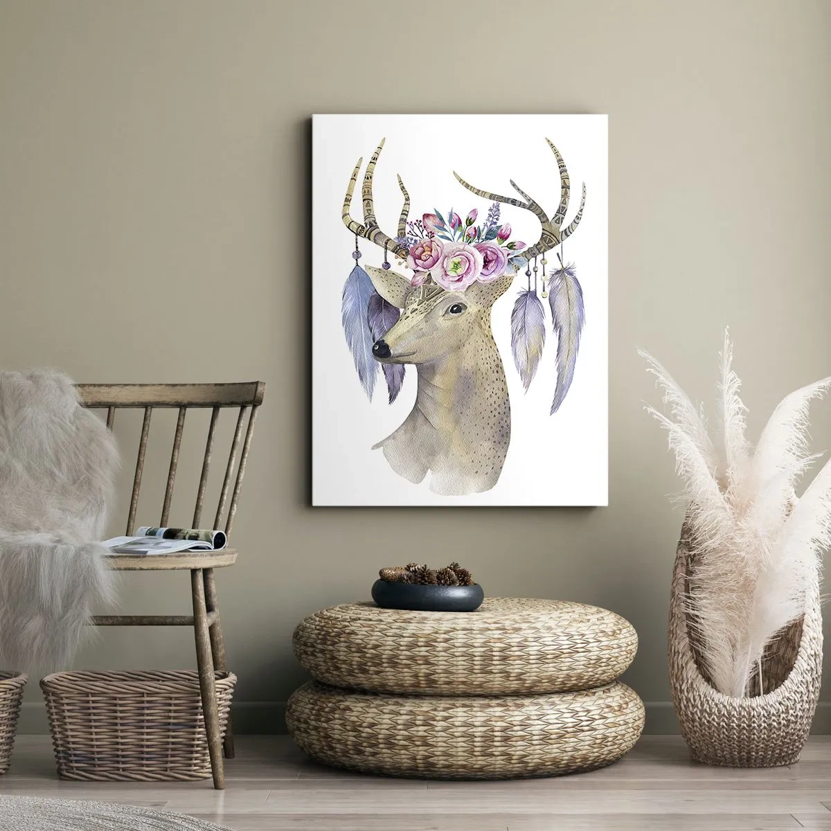 Obraz na plátne - Sprievodca duše - jemný, nevinný - 65x120 cm