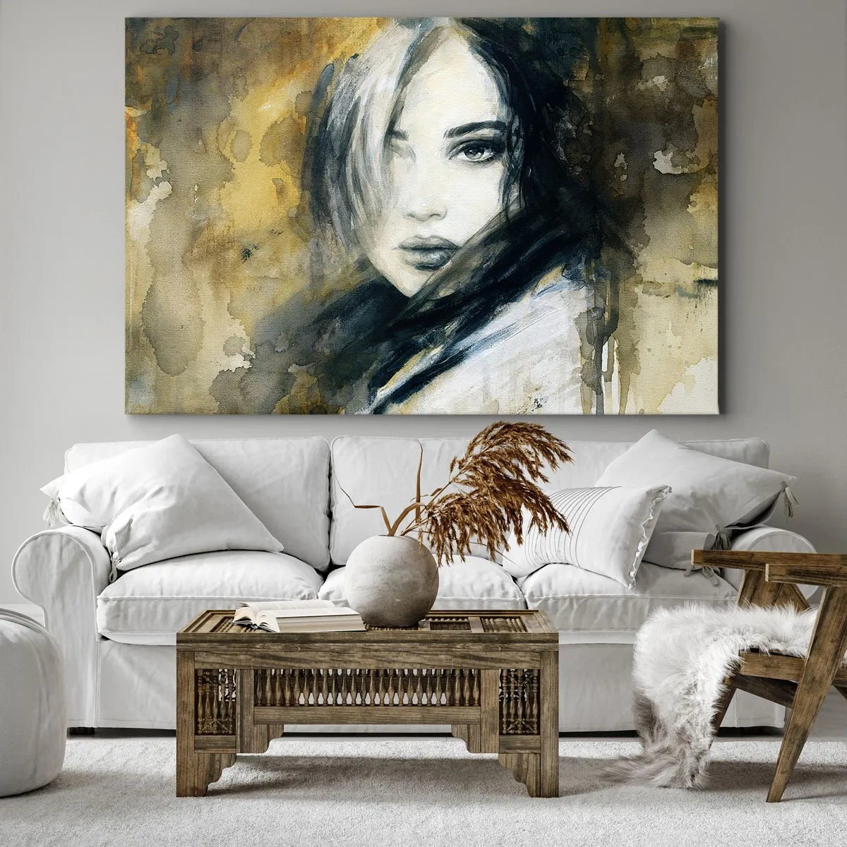Obraz na plátne - viac nevinná alebo zmyselná? - 120x80 cm