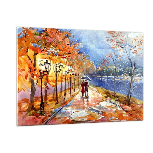 Obraz na skle - Spoločne k hranici času - 120x80 cm