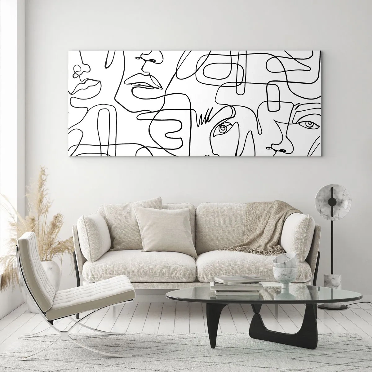Obraz na skle - V spletených emóciách - 100x40 cm