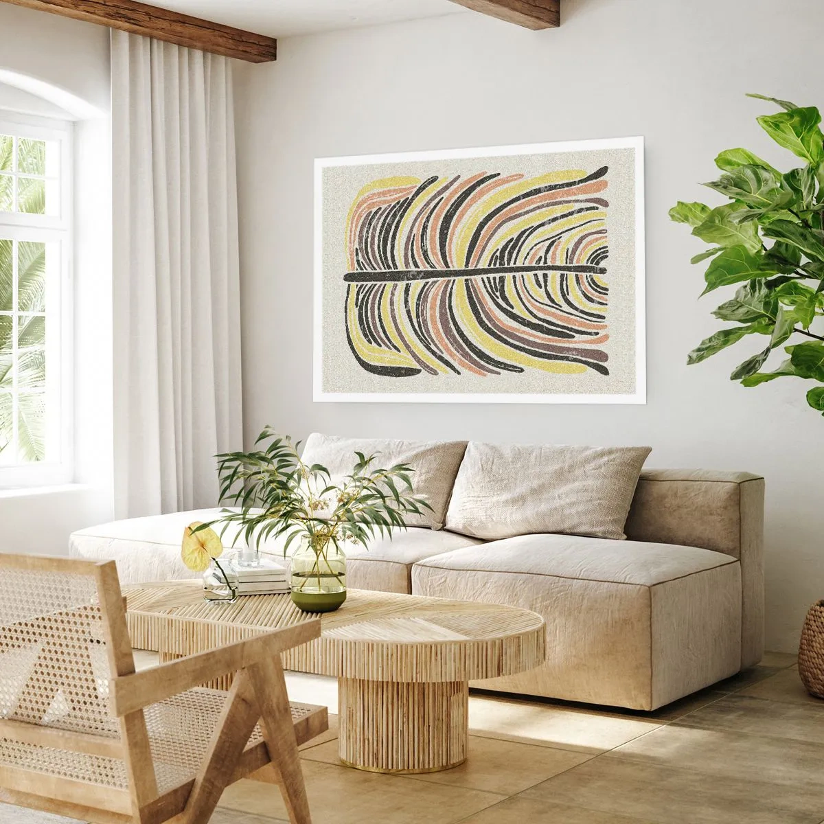 Plagát - Abstrakcia plná života - 100x70 cm