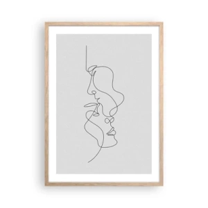 Plagát v ráme zo svetlého duba - Žiar vášnivých túžob - 50x70 cm