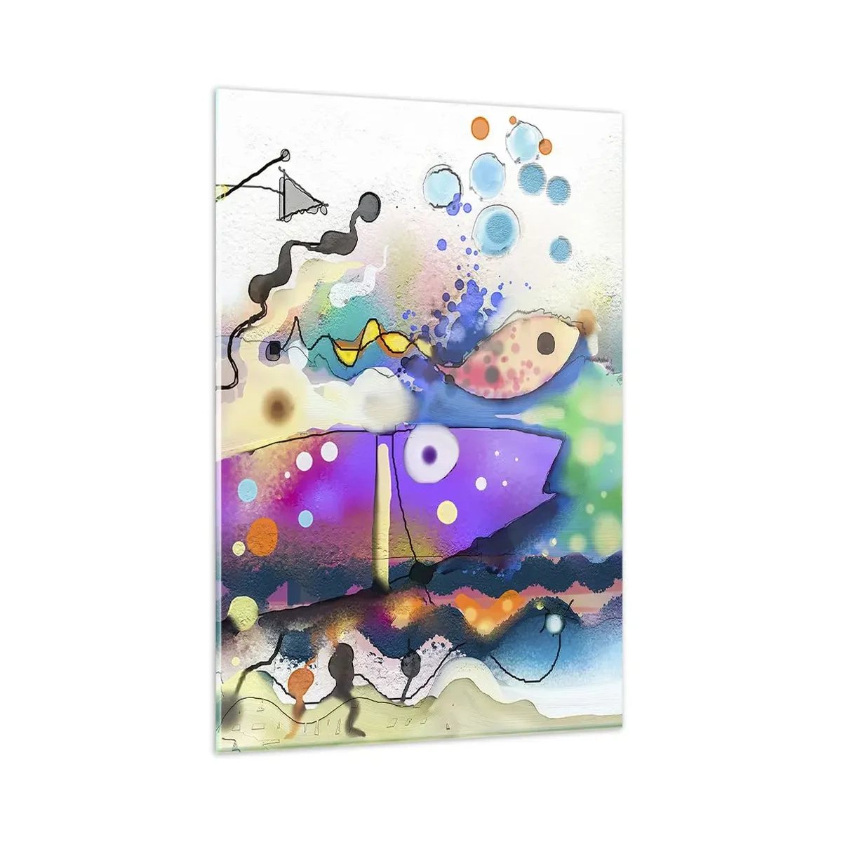 Obraz na skle - Niet slov! - 80x120 cm