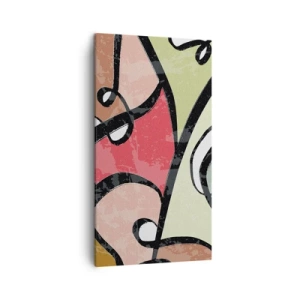 Obraz na plátne - Piruety uprostred farieb - 45x80 cm