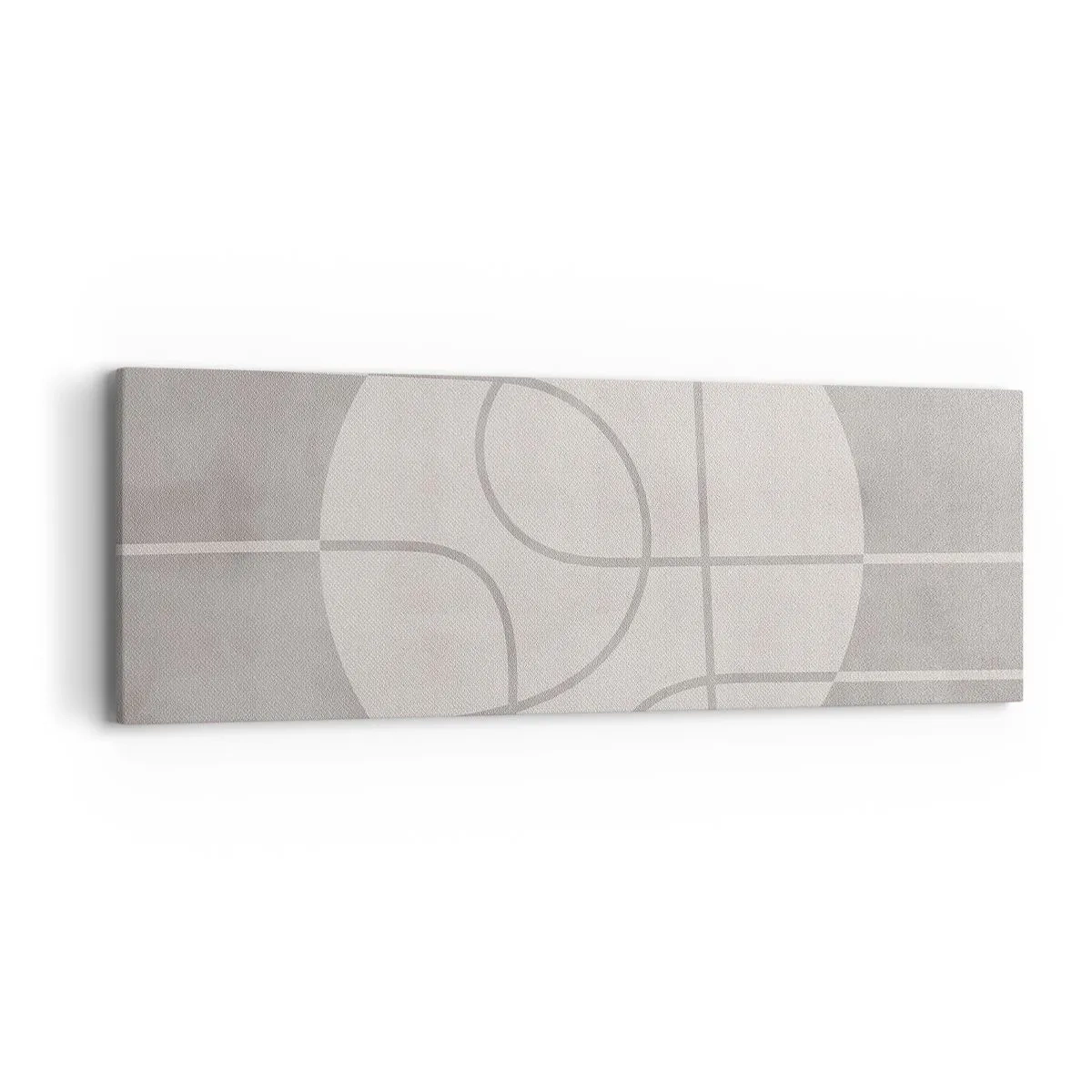 Obraz na plátne - Kruhovo a priamo - 90x30 cm