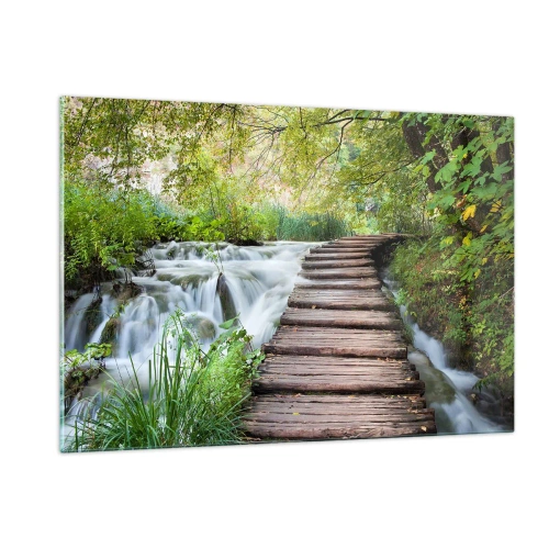 Obraz na skle - Voda nie je vôbec tichá - 120x80 cm