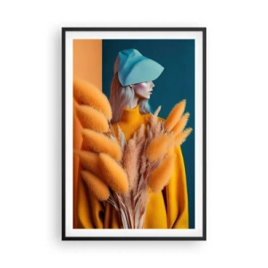 Plagát v čiernom ráme - Chlpatý portrét - 61x91 cm