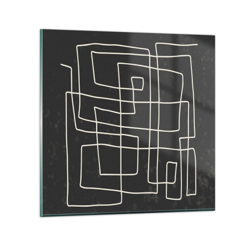 Obraz na skle - Nie je to tak jednoduché - 40x40 cm