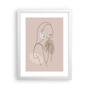 Plagát v bielom ráme - Dievčenská ikona - 30x40 cm