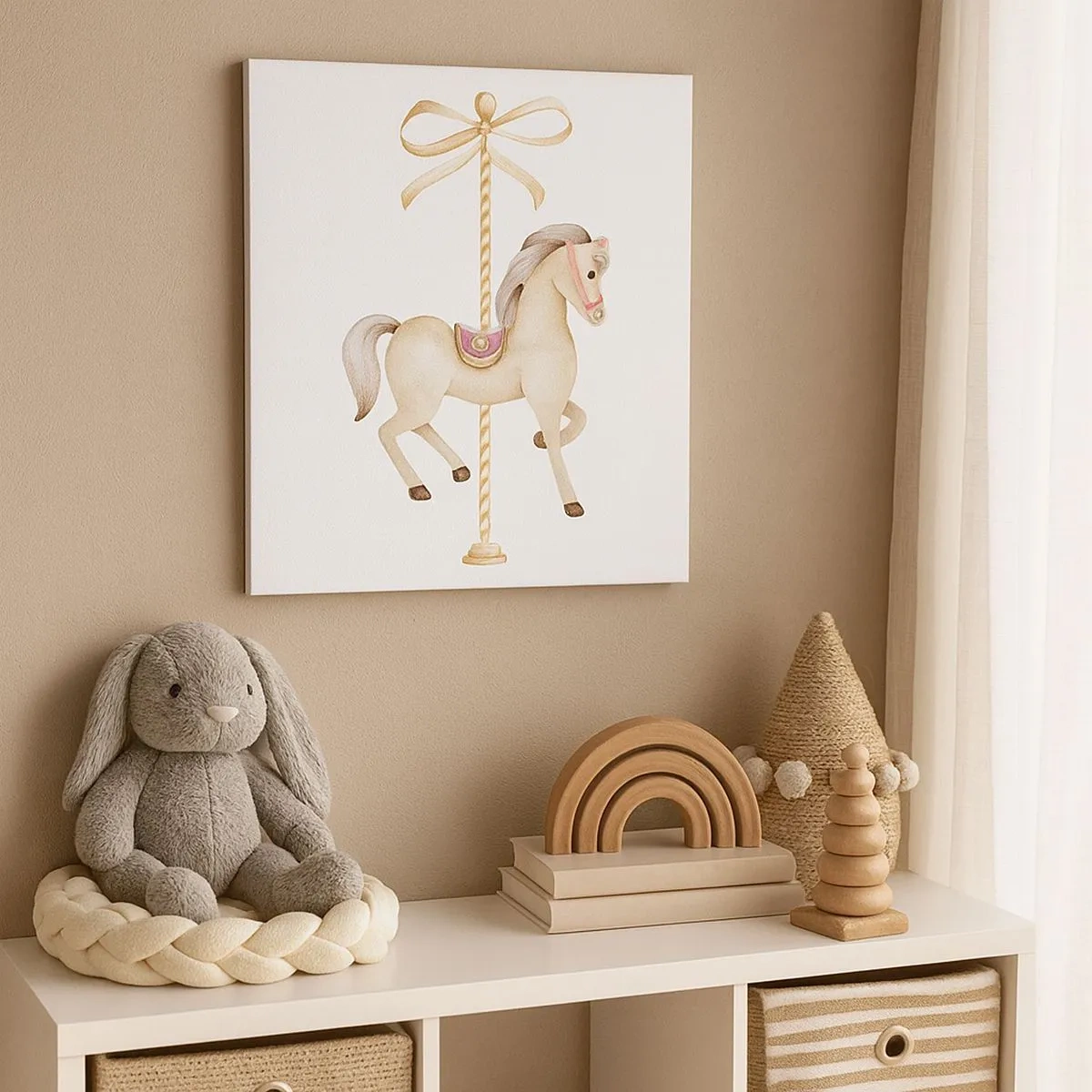 Obraz na plátne - Elegantným klusom - 30x30 cm