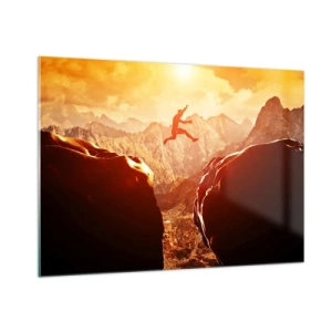 Obraz na skle - Prekročením hraníc - 100x70 cm