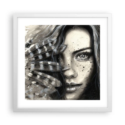 Plagát v bielom ráme - Divoká krása - 40x40 cm
