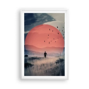 Plagát v bielom ráme - Vo svojom živle - 61x91 cm