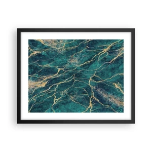 Plagát v čiernom ráme - Zlatá žila - 50x40 cm