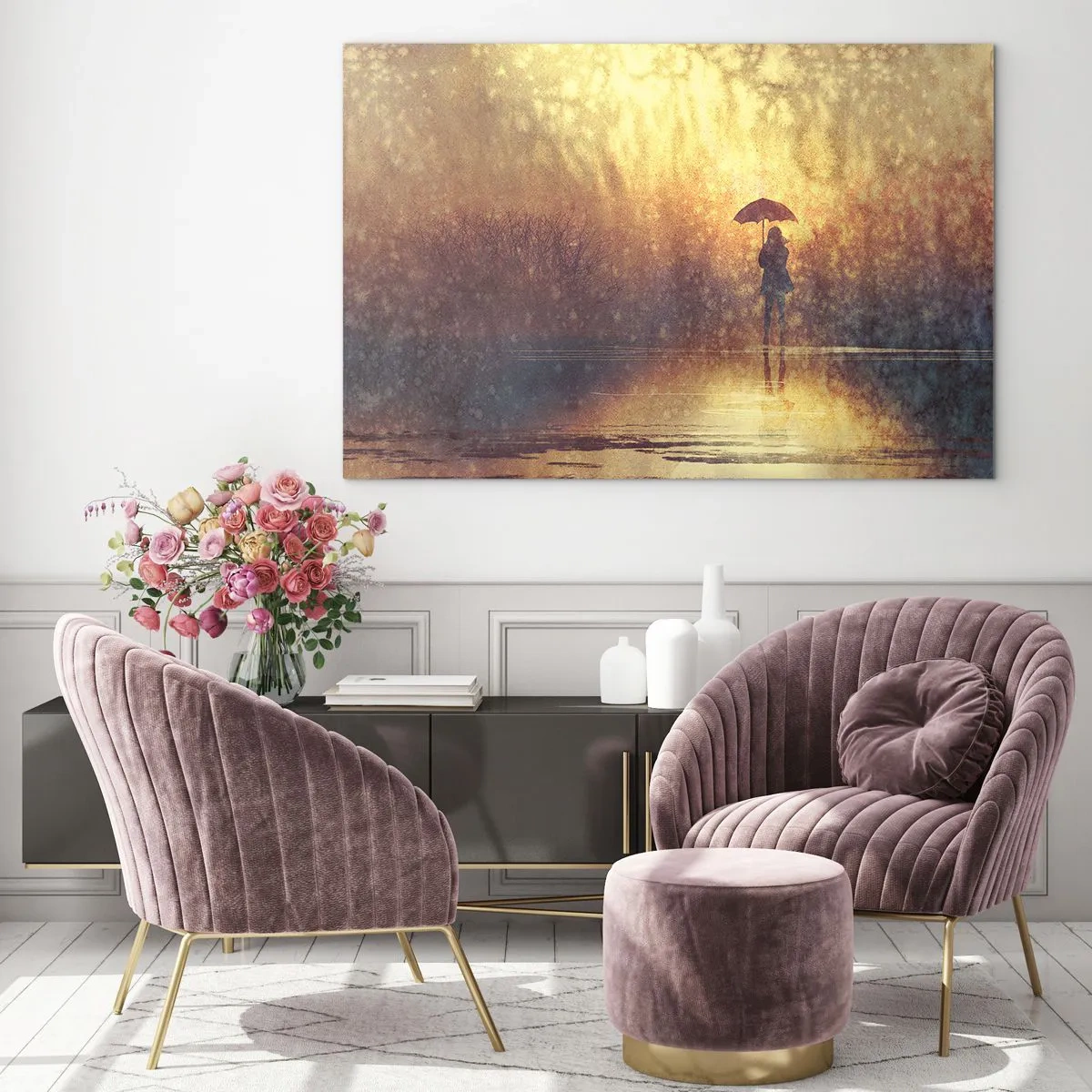 Obraz na skle - Cítim, že sa na mňa niekto pozerá - 120x80 cm