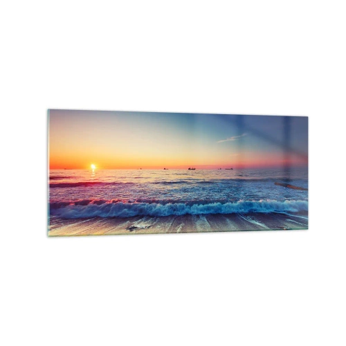 Obraz na skle - Čo je za obzorom? - 120x50 cm
