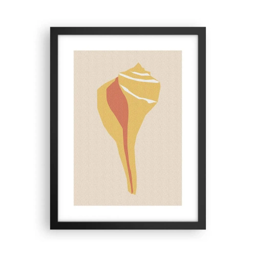 Plagát v čiernom ráme - Organická abstrakcia – rast - 30x40 cm