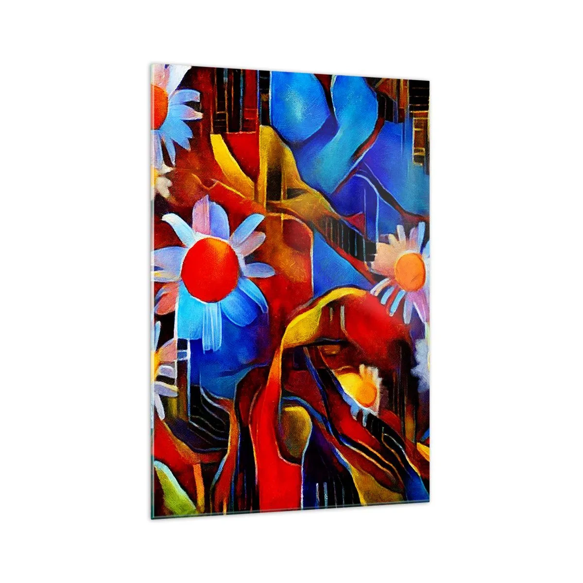 Obraz na skle - Farby života - 70x100 cm