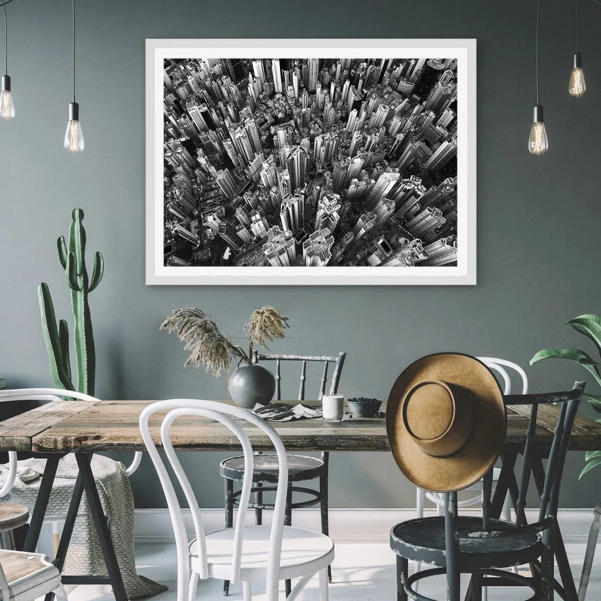 Plagát v bielom ráme - Stále vyššie a vyššie - 70x50 cm