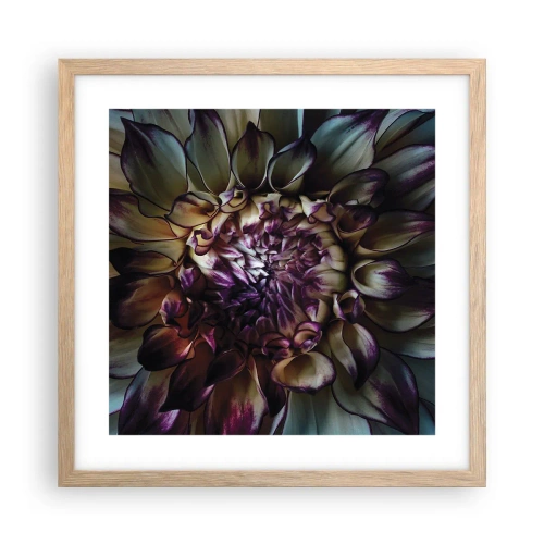 Plagát v ráme zo svetlého duba - Rozkvet mladosti - 40x40 cm