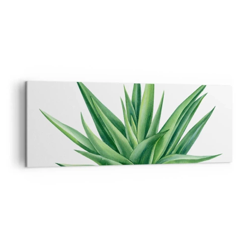 Obraz na plátne - Zelená – sila – život - 140x50 cm