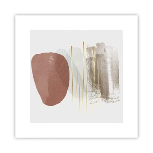 Plagát - Abstraktná kolonáda - 30x30 cm