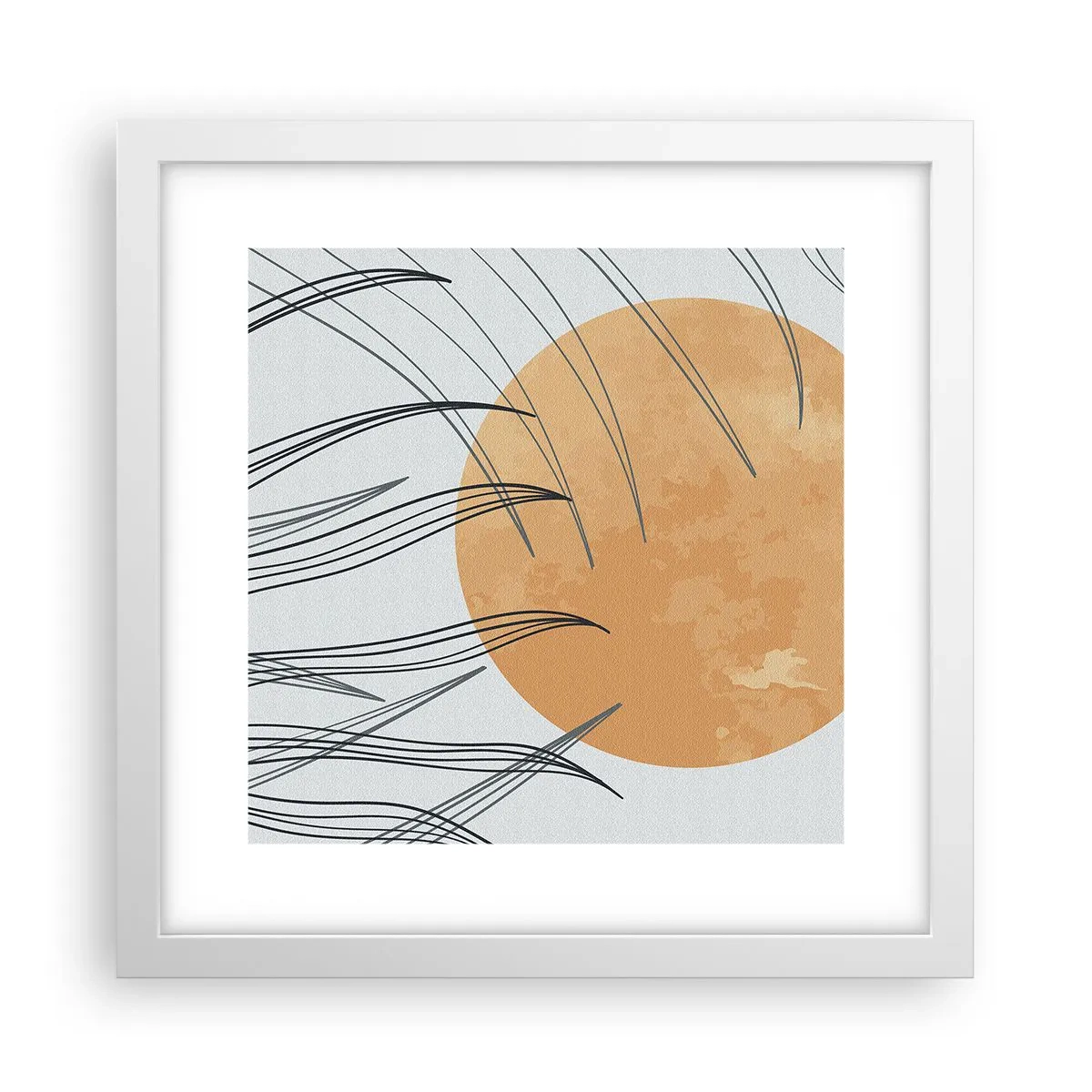 Plagát v bielom ráme - Vždy ku slnku - 30x30 cm