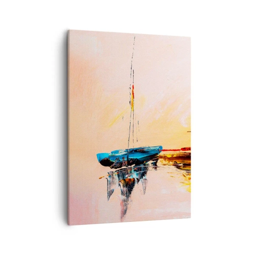Obraz na plátne - Večer v prístave - 50x70 cm