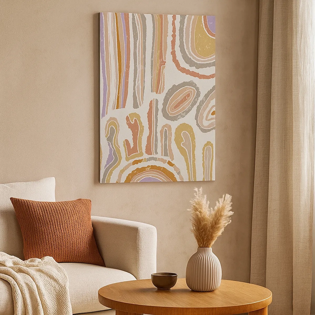 Obraz na plátne - Farebné prierezy - 50x70 cm