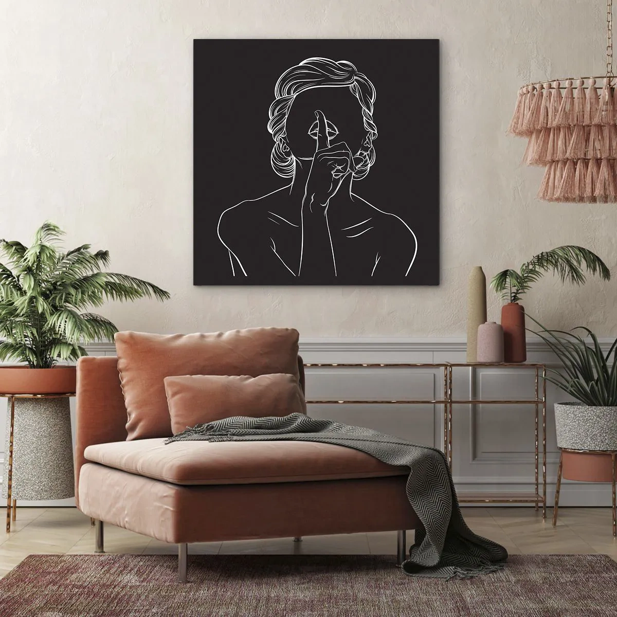 Obraz na plátne - Krása rozkvitá v tichu - 50x50 cm