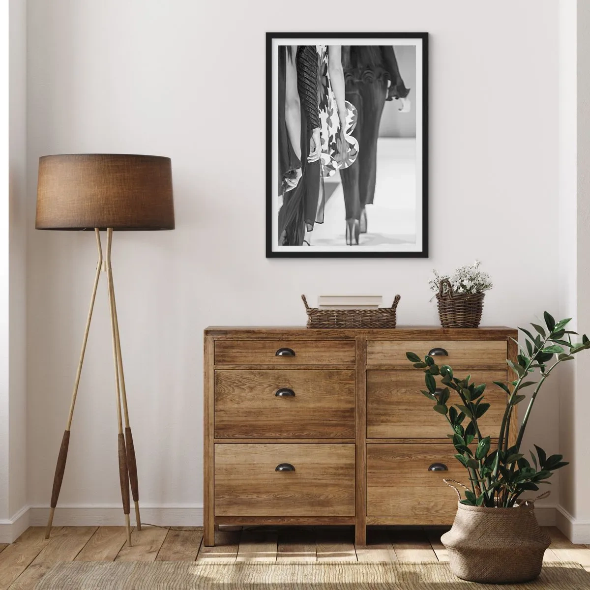 Plagát v čiernom ráme - Štýlový sprievod - 40x50 cm