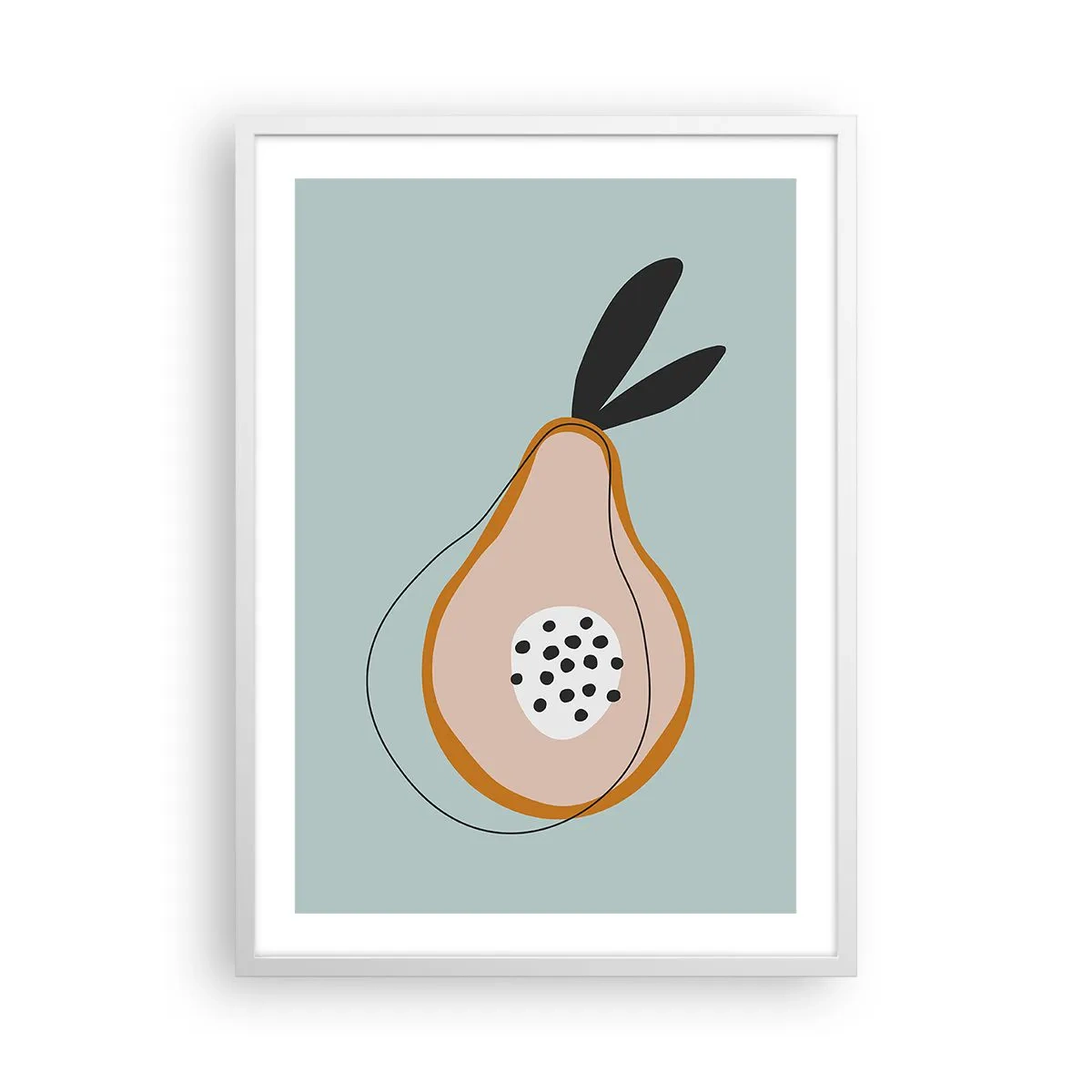 Plagát v bielom ráme - Prenikanie do podstaty vecí - 50x70 cm