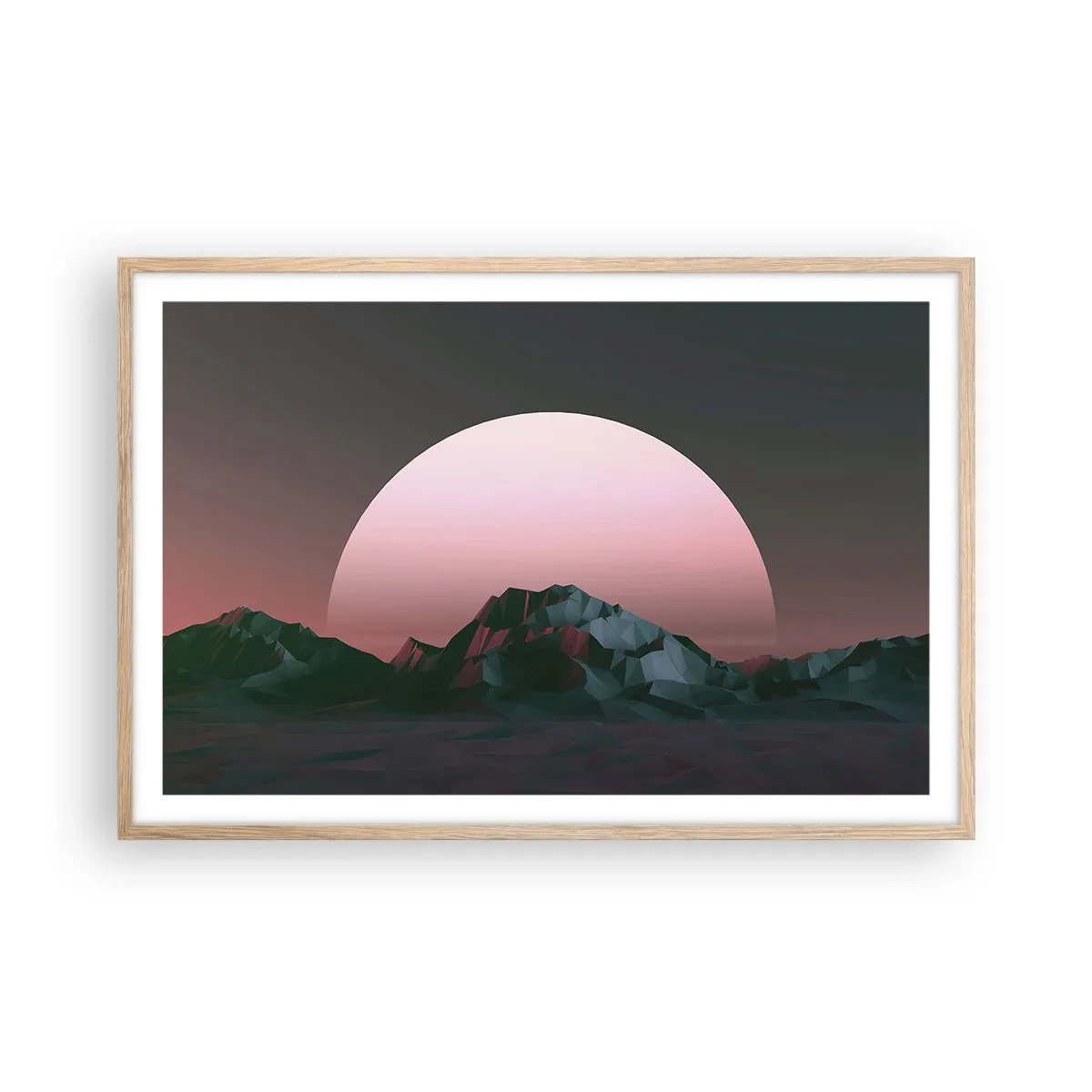 Plagát v ráme zo svetlého duba - V susednej galaxii - 91x61 cm