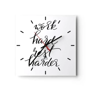 Nástenné hodiny - Životná rovnováha - 30x30 cm